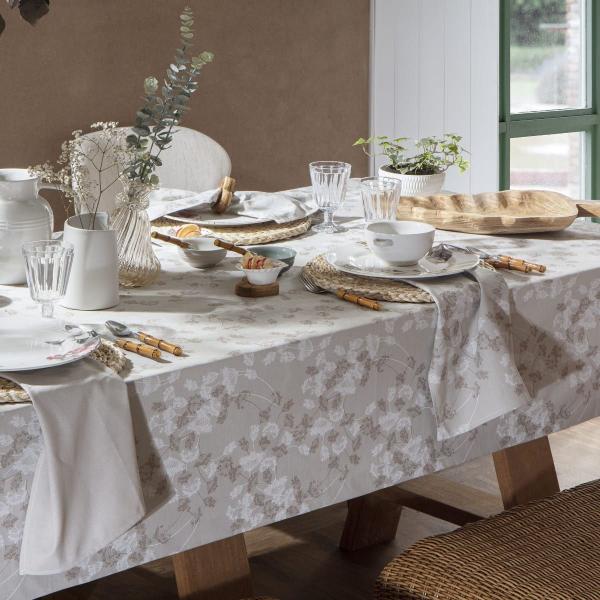 Imagem de Toalha de Mesa Naturalle Limpeza Prática 1,80m Redonda Dente de Leão