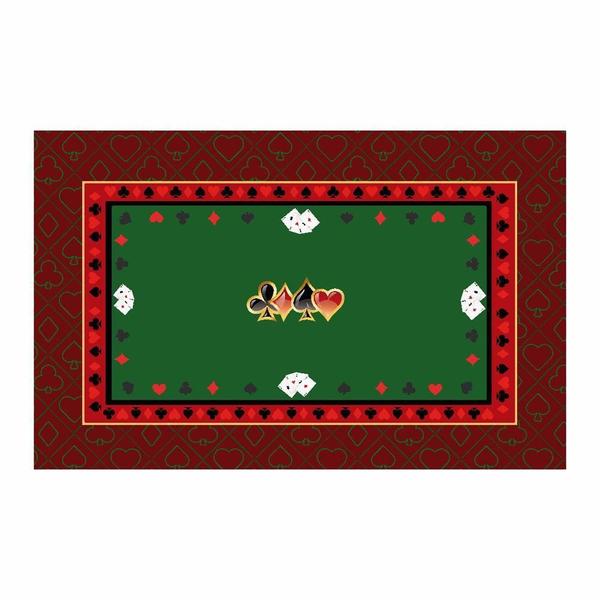 Imagem de Toalha De Mesa Oxford 6 Lugares Mesa Poker Baralho 220X140Cm