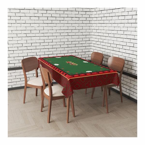 Imagem de Toalha De Mesa Oxford 6 Lugares Mesa Poker Baralho 220X140Cm