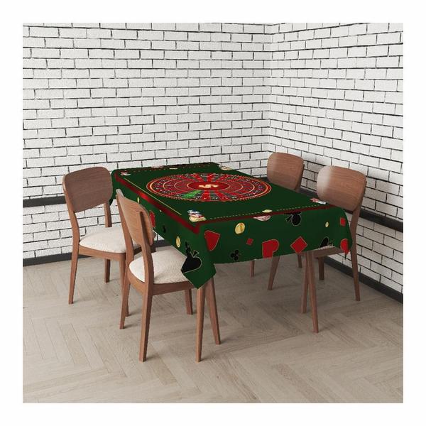 Toalha De Mesa Oxford 6 Lugares Mesa Poker Baralho 220X140Cm - Prime Decor House Imagem de Toalha De Mesa Oxford 6 Lugares Mesa Poker Baralho 220X140Cm