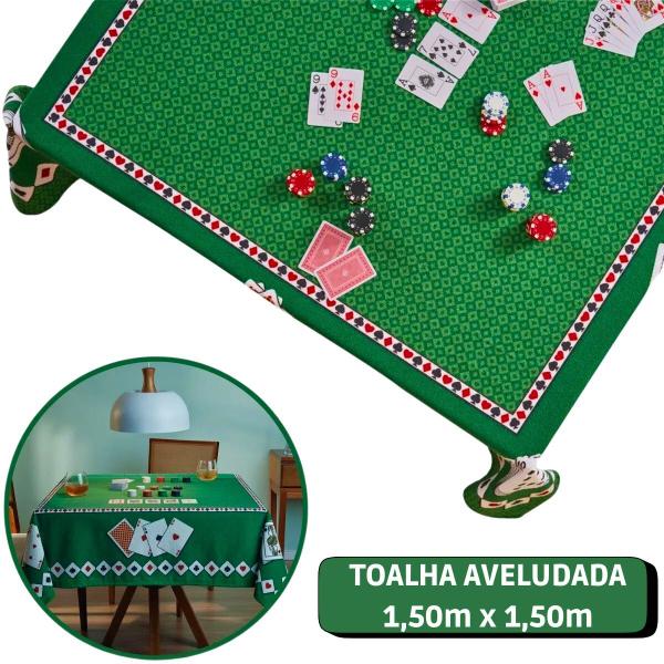 Imagem de Toalha De Mesa Para Baralho Cartas Jogos Poker Truco Lepper