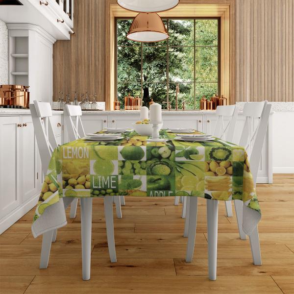 Toalha de Mesa para Cozinha ou Copa Plástica Térmica e Impermeável 1,40x3,00m - Love4Home Imagem de Toalha de Mesa para Cozinha ou Copa Plástica Térmica e Impermeável 1,40x3,00m