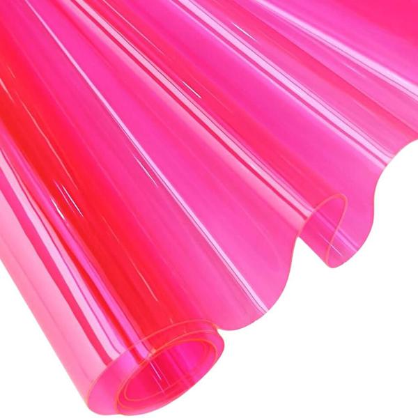 Imagem de Toalha de Mesa para Cozinha Plástico Protetora Impermeavel Rosa Neon 1,40x2,10M