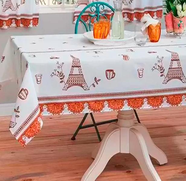 Toalha De Mesa Poliéster Casa Alegre Estampada Luxuosa Jantar 6 Cabides 2,20 x 1,45 - Sultan Imagem de Toalha De Mesa Poliéster Casa Alegre Estampada Luxuosa Jantar 6 Cabides 2,20 x 1,45