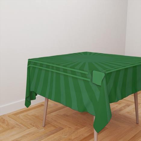 Imagem de Toalha De Mesa Quadrada 4 Lugares Tecido Oxford Truco Jogo de Baralho Verde - 140x140cm