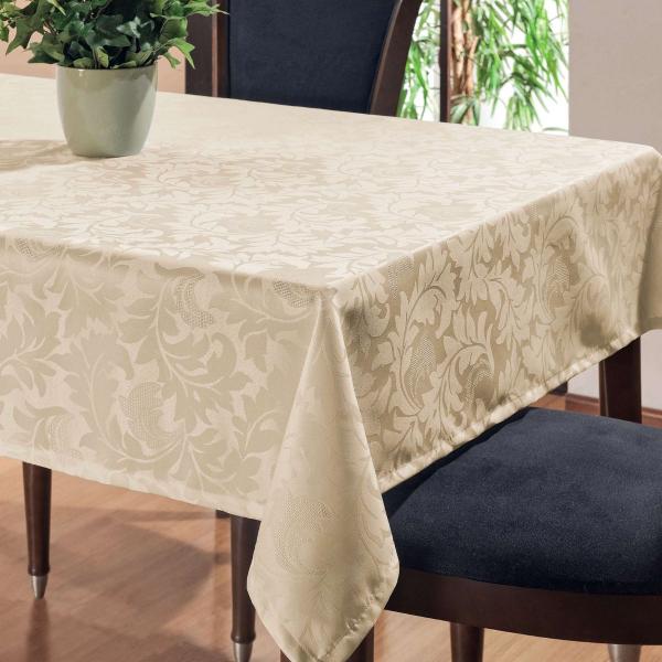 Imagem de Toalha De Mesa Quadrada 4Pessoas 1,35 Jacquard DetalhadoLiso