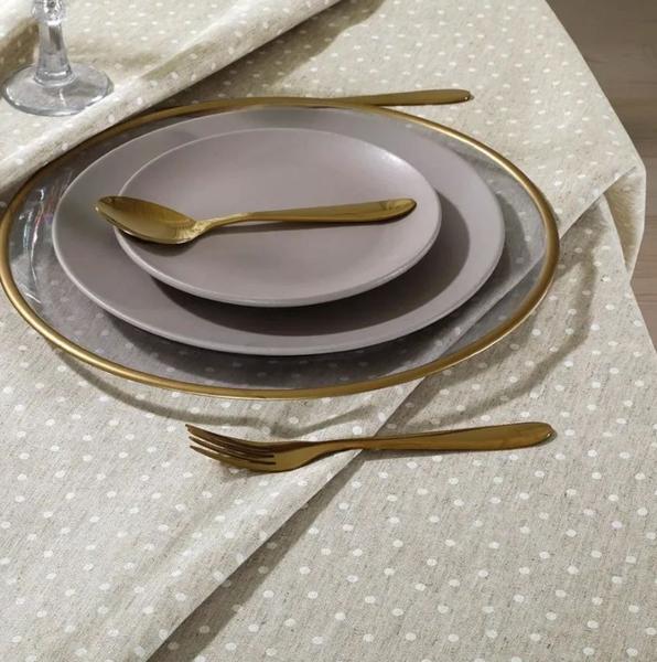 Imagem de Toalha de Mesa Quadrada Clean Linhares 8 lugares Dohler