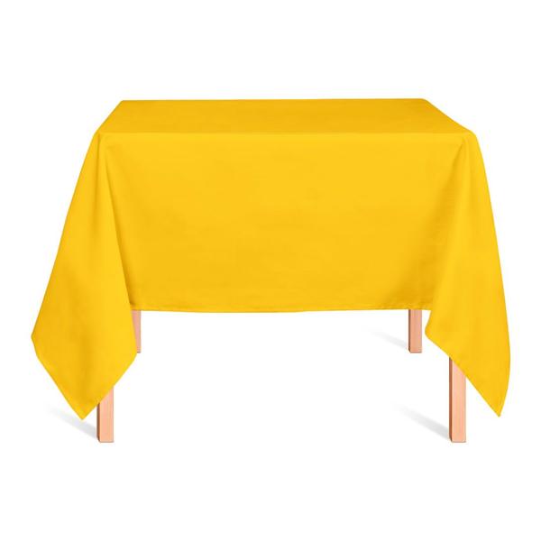 Imagem de Toalha de Mesa Quadrada em Oxford Amarelo Ouro