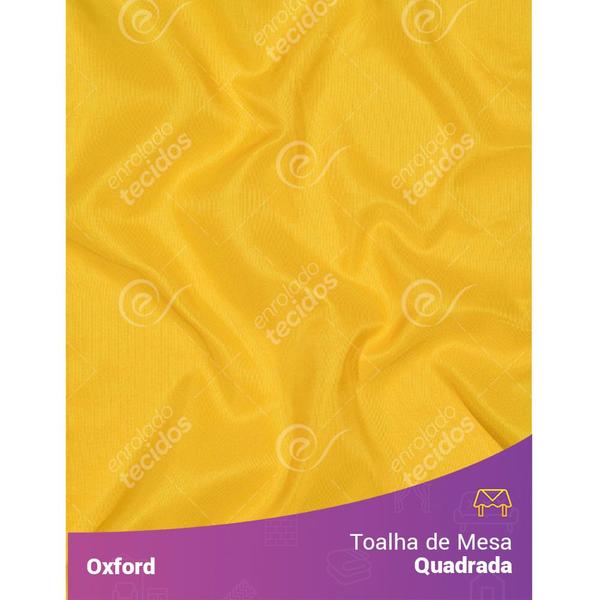 Imagem de Toalha de Mesa Quadrada em Oxford Amarelo Ouro