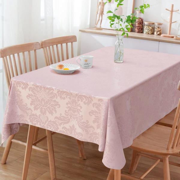 Imagem de Toalha De Mesa Quadrada Medalhão Rosa Seco 2.20m x 2.20m