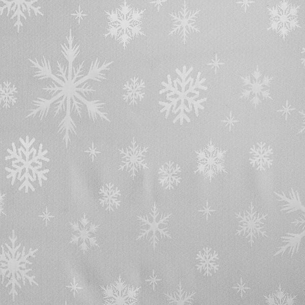Imagem de Toalha de Mesa Quadrada Natal Snow Branca 8 Lugares 2,20x2,20m Branyl