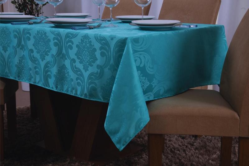 Imagem de Toalha de mesa quadrada Tiffany 1,35x1,50 - Tecido Jacquard