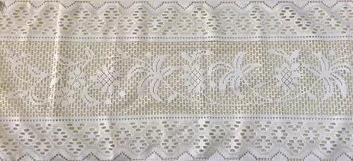 Imagem de Toalha De Mesa Renda 6 Lugares Branca Coqueiro 1,60x2,00cm Retangular