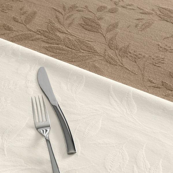 Imagem de Toalha de Mesa Retangular 12 Lugares Nature Jacquard Katherine Taupe