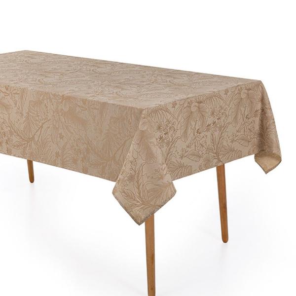 Imagem de Toalha de Mesa Retangular 160x270cm Sempre Limpa Bege Aurora