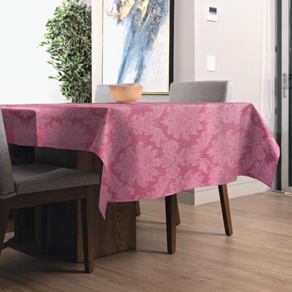 Imagem de Toalha de Mesa Retangular 6 e 8 Lugares Jacquard Medalhão