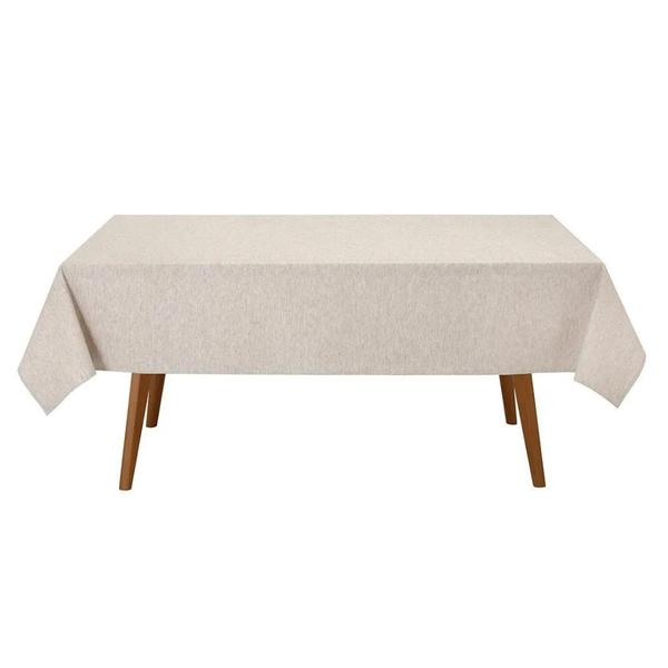 Imagem de Toalha de Mesa Retangular 6 Lugares Dohler Clean Linhares 160x220cm AM5215 Natural