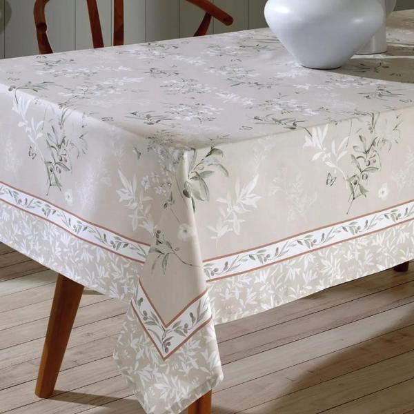 Imagem de Toalha de Mesa Retangular 8 Lugares Dohler Clean Renova 160x270cm Adele