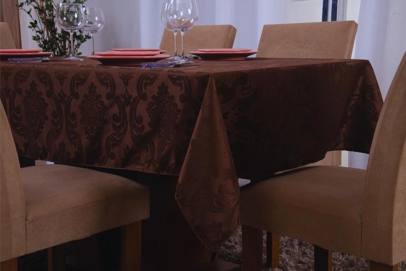 Imagem de Toalha De Mesa Retangular 8 Lugares Jacquard 1,35X2,60