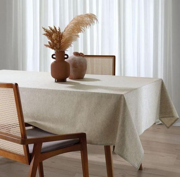 Imagem de Toalha De Mesa Retangular Clean Linhares 6 Lugares Dohler