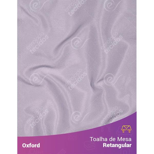 Imagem de Toalha de Mesa Retangular em Oxford Cinza