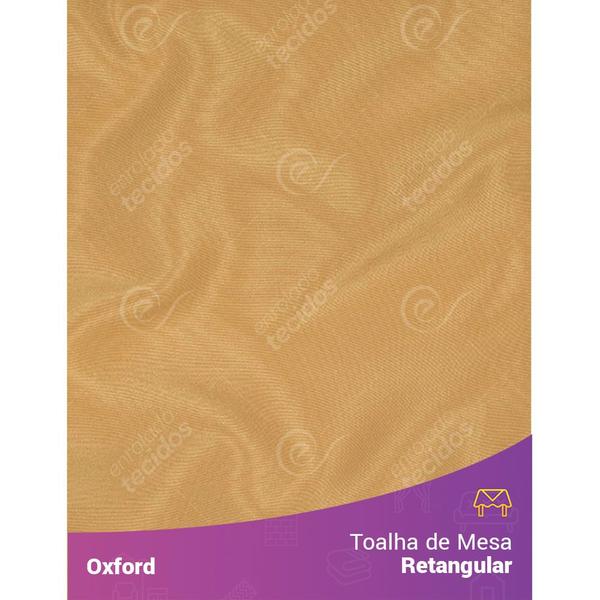 Imagem de Toalha de Mesa Retangular em Oxford Dourado