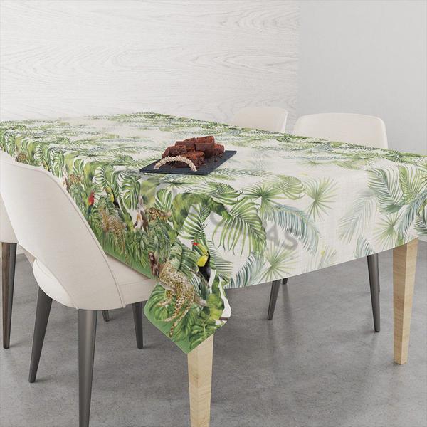 Toalha De Mesa Retangular Impermeavel Termica Estampa Amazonia - Vip Capas Imagem de Toalha De Mesa Retangular Impermeavel Termica Estampa Amazonia