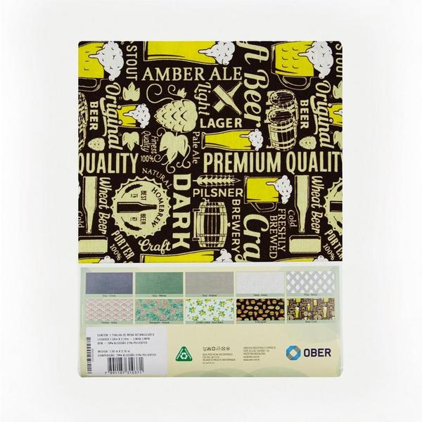 Toalha De Mesa Retangular Ober Atlanta 2,10M X 1,50M Beer - Ober S/A Indústria E Comércio Imagem de Toalha De Mesa Retangular Ober Atlanta 2,10M X 1,50M Beer