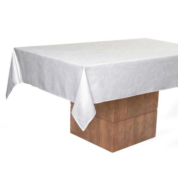 Imagem de Toalha De Mesa Sienna Karsten Branca Quadrada 1,80 X 1,80 M