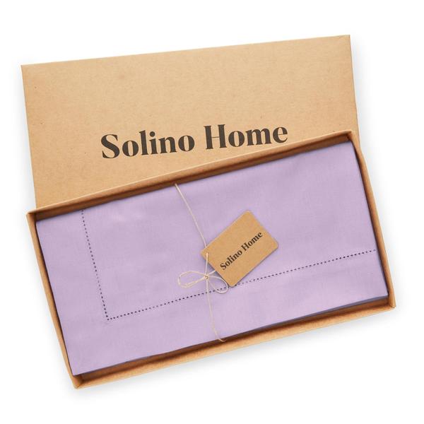 Toalha de mesa Solino Home Lavender Ice Cotton Linen 300x150cm Imagem de Toalha de mesa Solino Home Lavender Ice Cotton Linen 300x150cm