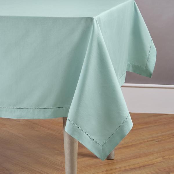 Toalha de mesa Solino Home Pastel Turquesa Algodão Linho 120x58c Imagem de Toalha de mesa Solino Home Pastel Turquesa Algodão Linho 120x58c