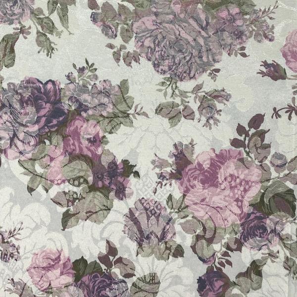 Imagem de Toalha De Mesa Tecido Jacquard Retangular Florais  1,40 X 2,20