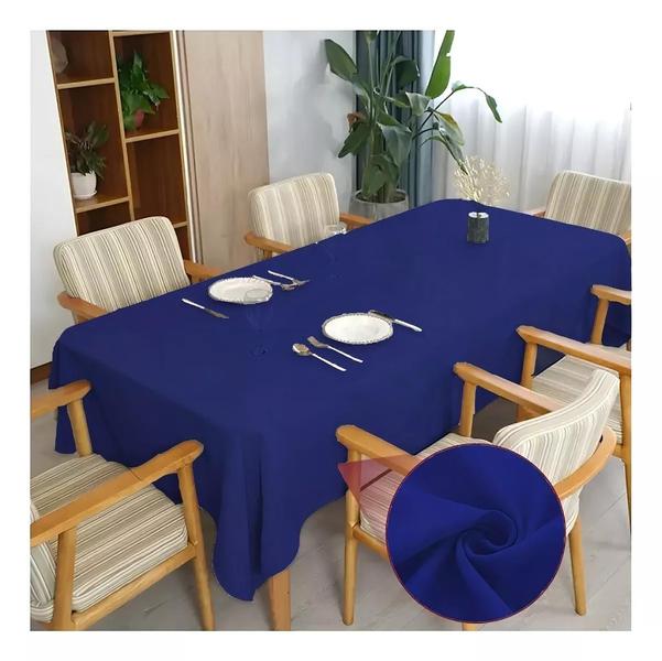 Imagem de Toalha De Mesa Tecido Linho Rustico Para Mesa De Até 10 lugares