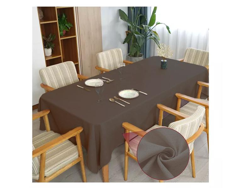 Imagem de Toalha De Mesa Tecido Linho Rustico Para Mesa De Até 10 lugares