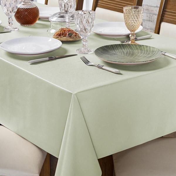 Toalha de Mesa Térmica 4 Lugares 1,40 m x 1,40 m Bege - Eddi Casa Imagem de Toalha de Mesa Térmica 4 Lugares 1,40 m x 1,40 m Bege