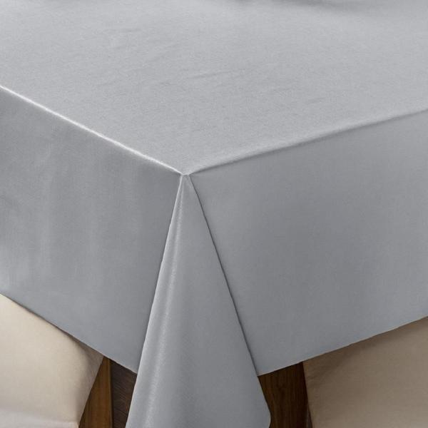 Toalha de Mesa Térmica Impermeável Cinza 1,40 m x 2,00 m - Eddi Casa Imagem de Toalha de Mesa Térmica Impermeável Cinza 1,40 m x 2,00 m