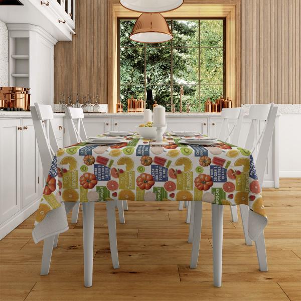 Toalha de Mesa Termica Impermeavel Plástico PVC Estampada 1,40x1,40 Metros - Love4Home Imagem de Toalha de Mesa Termica Impermeavel Plástico PVC Estampada 1,40x1,40 Metros