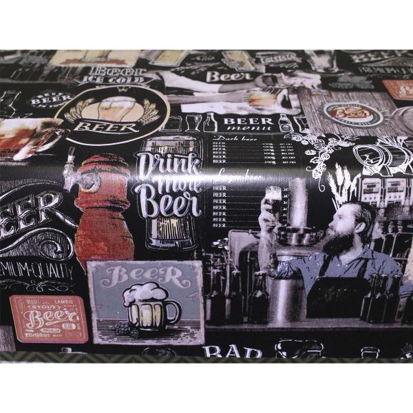 Toalha De Mesa Térmica Pvc Impermeável Beer 1,40 X 1,40 - Idealiza Imagem de Toalha De Mesa Térmica Pvc Impermeável Beer 1,40 X 1,40