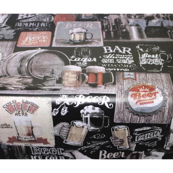 Toalha De Mesa Térmica Pvc Impermeável Beer 1,40 X 1,40 - Idealiza Imagem de Toalha De Mesa Térmica Pvc Impermeável Beer 1,40 X 1,40