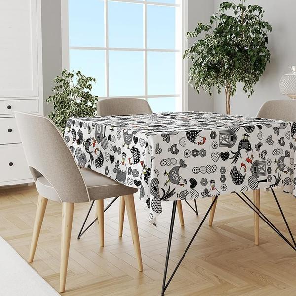 Toalha De Mesa Térmica Pvc Impermeável Galinhas 1,80 X 1,40 - Idealiza Imagem de Toalha De Mesa Térmica Pvc Impermeável Galinhas 1,80 X 1,40