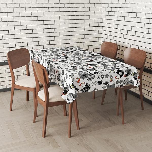 Toalha De Mesa Térmica Pvc Impermeável Galinhas 2,80 X 1,40 - Idealiza Imagem de Toalha De Mesa Térmica Pvc Impermeável Galinhas 2,80 X 1,40