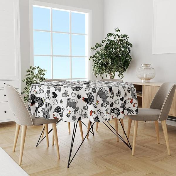 Toalha De Mesa Térmica Pvc Impermeável Galinhas 2,80 X 1,40 - Idealiza Imagem de Toalha De Mesa Térmica Pvc Impermeável Galinhas 2,80 X 1,40