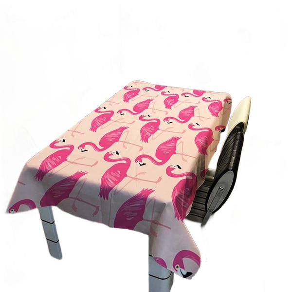 Imagem de Toalha de mesa Wokex Flamingo 60cm impermeável à prova de óleo rosa