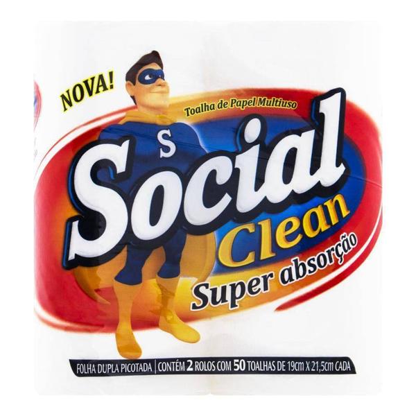 Imagem de Toalha de Papel Social-clean Multi Uso folha dupla - Social Clean