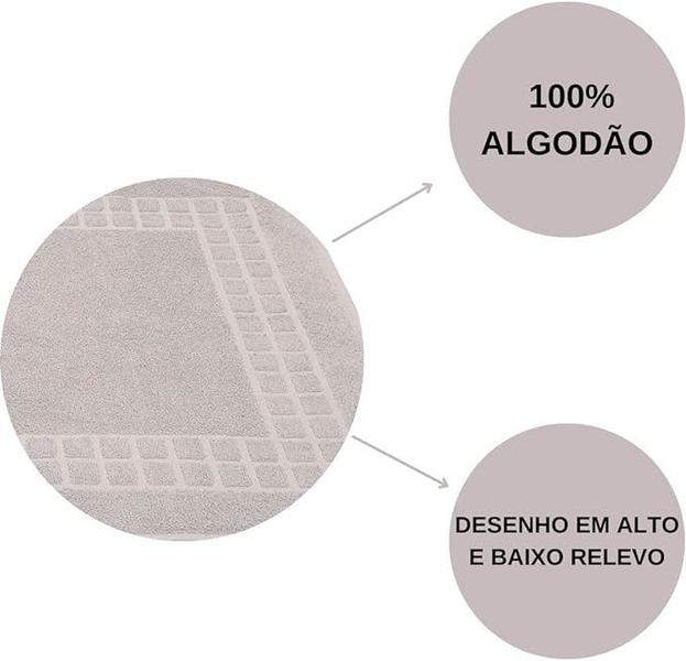 Imagem de Toalha de Pés Para Pisos Buetnner 50cm x 80cm Domus 100% Algodão - Bege - 8213