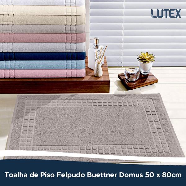 Imagem de Toalha de Piso Felpudo Buettner Domus - Tapete para Banheiro Box Pesado Alta Gramatura - 50 x 80cm