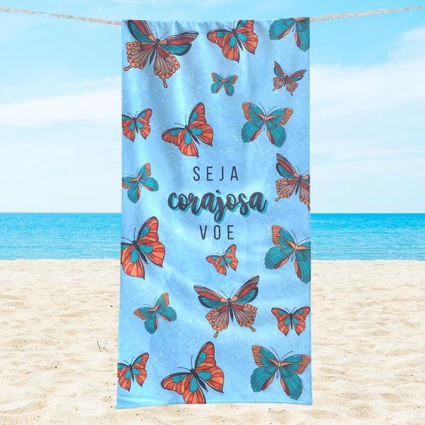 Imagem de Toalha de praia algodão super absorvente 140 x 69 estampas