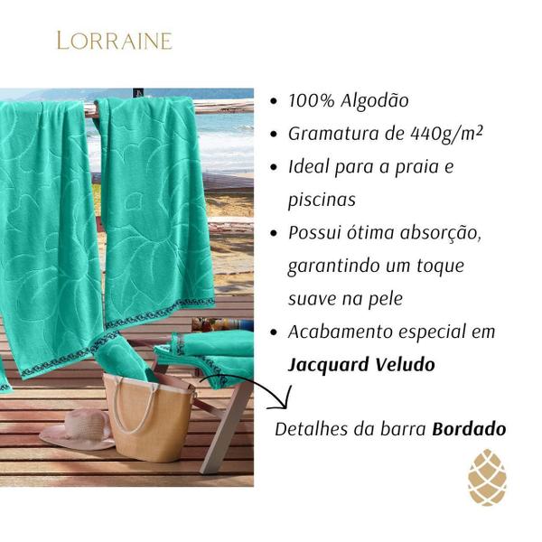 Imagem de Toalha De Praia Gigante Buettner Jacquard 81X150Cm 100% Alg