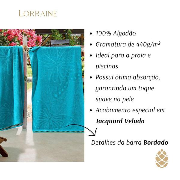 Imagem de Toalha De Praia Gigante Buettner Jacquard 81X150Cm 100% Alg