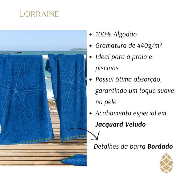 Imagem de Toalha De Praia Gigante Buettner Jacquard 81X150Cm 100% Alg